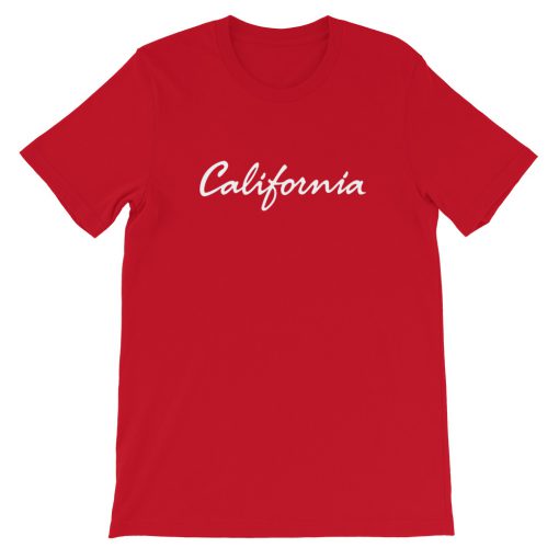 Pink California Short-Sleeve Unisex T-Shirt