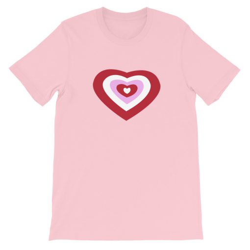 Sweet Heart Pink Short-Sleeve Unisex T-Shirt