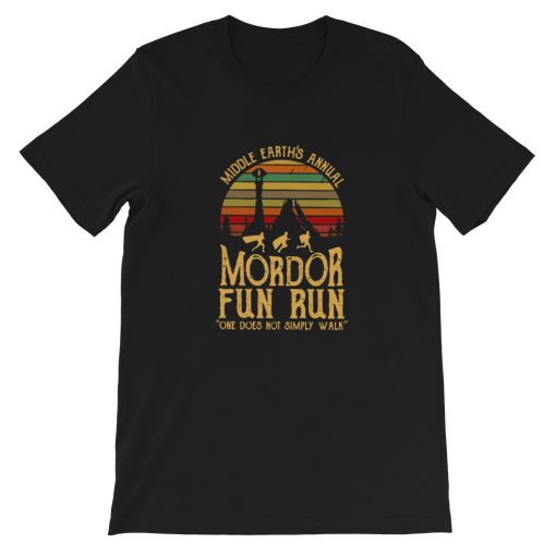 Middle Earth’s Annual Mordor Fun Run One Short-Sleeve Unisex T-Shirt