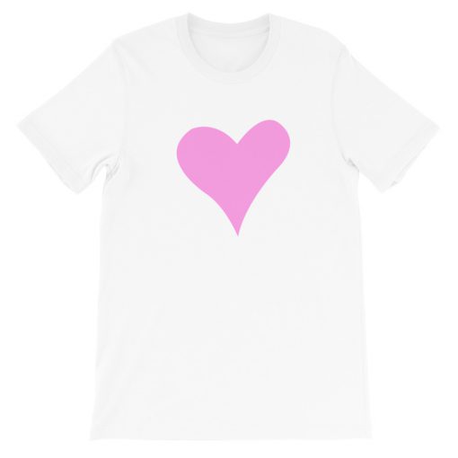 Pink Heart Short-Sleeve Unisex T-Shirt