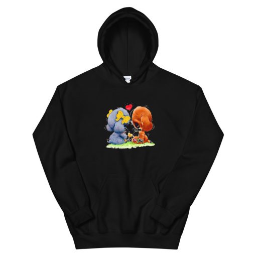 Sad Sam And Honey Animal Drawings Hooded Sweatshirt