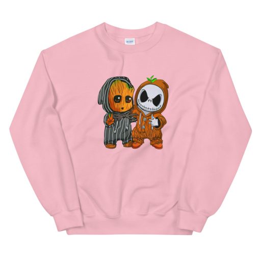 Baby Groot and Baby Jack Skellington Unisex Sweatshirt