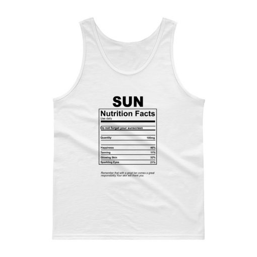 SUN Nutrition Facts Tank top