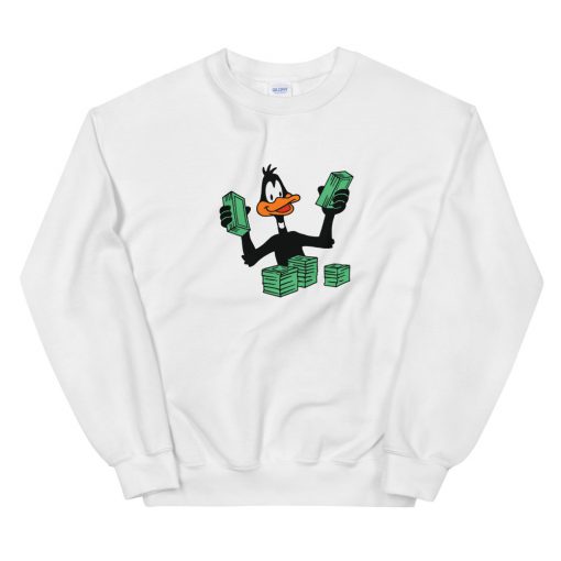 Daffy Duck Stacking Money Unisex Sweatshirt