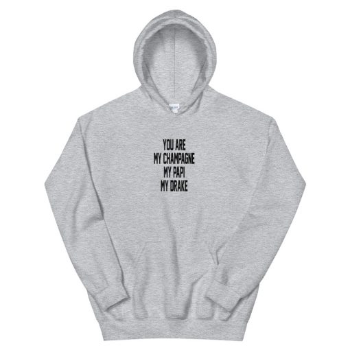 you are my champagne my papi my drake Unisex Hoodie