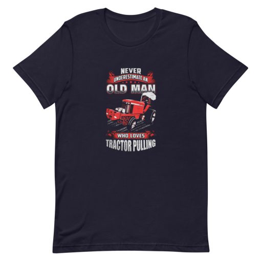 Old Man Tractor Pulling Short-Sleeve Unisex T-Shirt