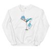 Mermaid And Cocktail Glass Unisex Sweatshirt