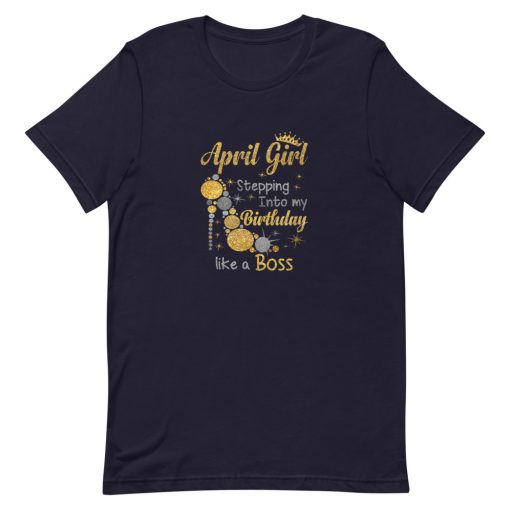 April Girl Stepping Short-Sleeve Unisex T-Shirt