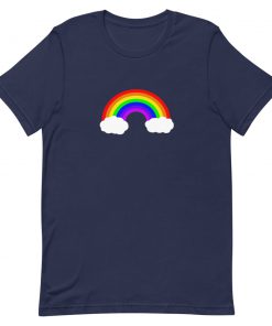 Rainbow and Clouds Short-Sleeve Unisex T-Shirt
