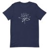 Lotus Flower Calligraphy Short-Sleeve Unisex T-Shirt
