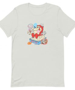 Ren And Stimpy Gritty Kitty Single Stitch Short-Sleeve Unisex T-Shirt