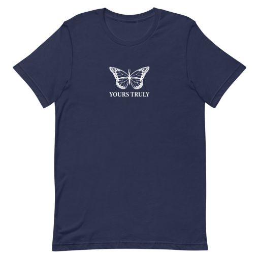 Yours Truly Rhinestone Butterfly Short-Sleeve Unisex T-Shirt