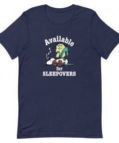 Available For Sleepovers Peanuts Short-Sleeve Unisex T-Shirt