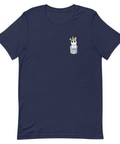 Funny Unicorn Pocket Short-Sleeve Unisex T-Shirt