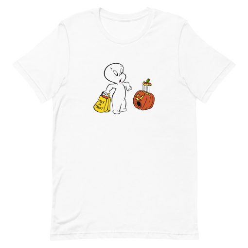 Casper The Friendly Ghost Pumpkin Short-Sleeve Unisex T-Shirt