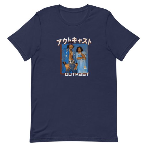 Outkast Katakana Blue Box Short-Sleeve Unisex T-Shirt