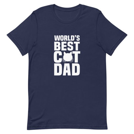 Worlds Best Cat Dad Short-Sleeve Unisex T-Shirt