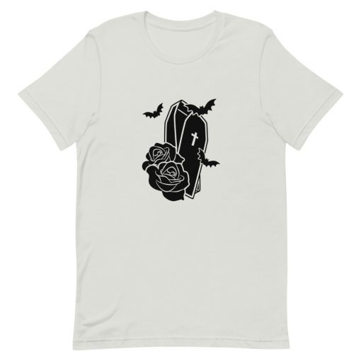 Coffin Bats and Roses Short-Sleeve Unisex T-Shirt