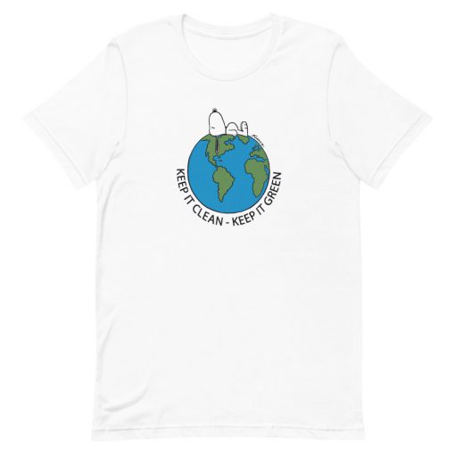 Snoopy Keep It Clean And Green Short-Sleeve Unisex T-Shirt