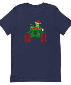 Grinch and Max Dog Driving Jeep Short-Sleeve Unisex T-Shirt