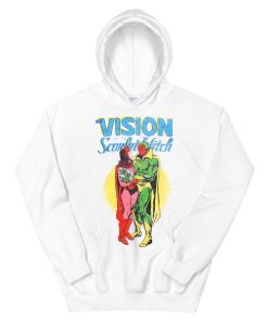 Vintage the Vision and the Scarlet Witch Wandavision Hoodie