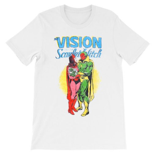 Vintage the Vision and the Scarlet Witch Wandavision T Shirt