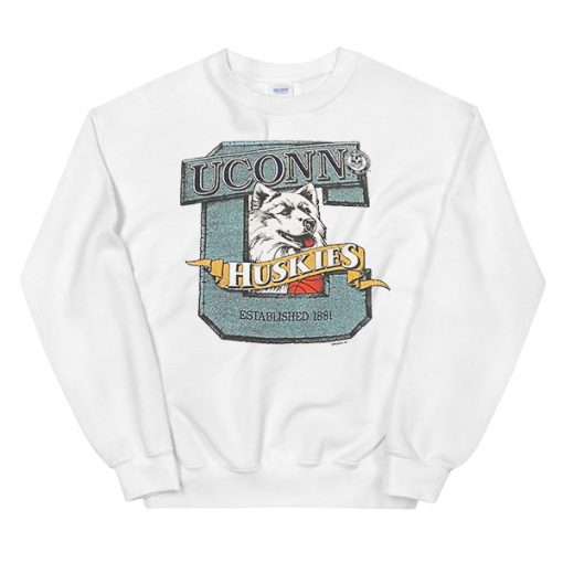 Huskies Logo Vintage Uconn Sweatshirt