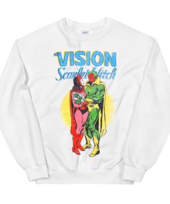 Vintage the Vision and the Scarlet Witch Wandavision Sweatshirt