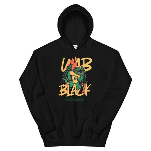 Dragon Letter Black Uab Hoodie