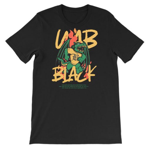 Dragon Letter Black Uab Shirts