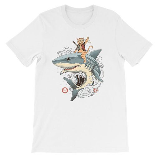 Funny Adventures of Cats and Sharks T Shirt