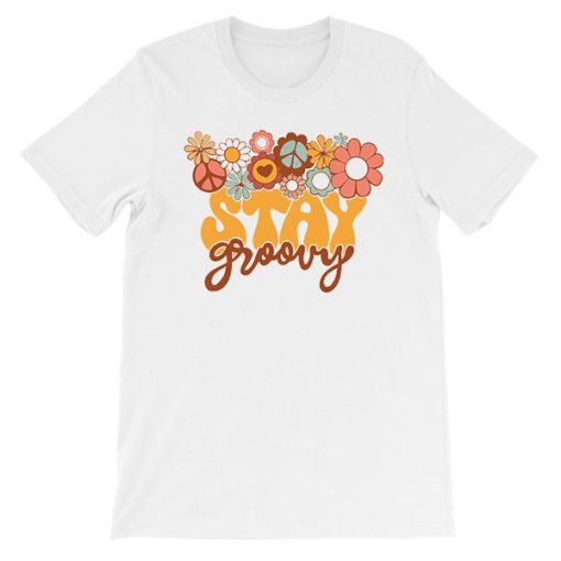 Retro Stay Groovy Preppy Summer Shirts