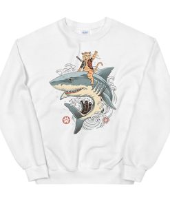 Funny Adventures of Cats and Sharks Sweatshirt