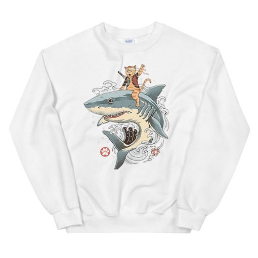 Funny Adventures of Cats and Sharks Sweatshirt