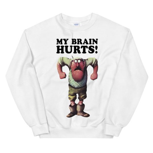 Funny Meme My Brain Hurts Monty Python Sweatshirt