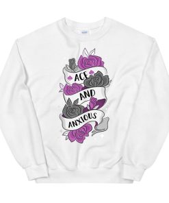 Lgbt Ace and Axious Asexual Sweatshirt