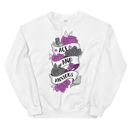 Lgbt Ace and Axious Asexual Sweatshirt