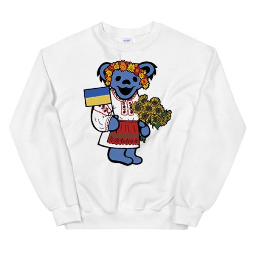 Ukraine Flag Grateful Dead Sunflower Sweatshirt