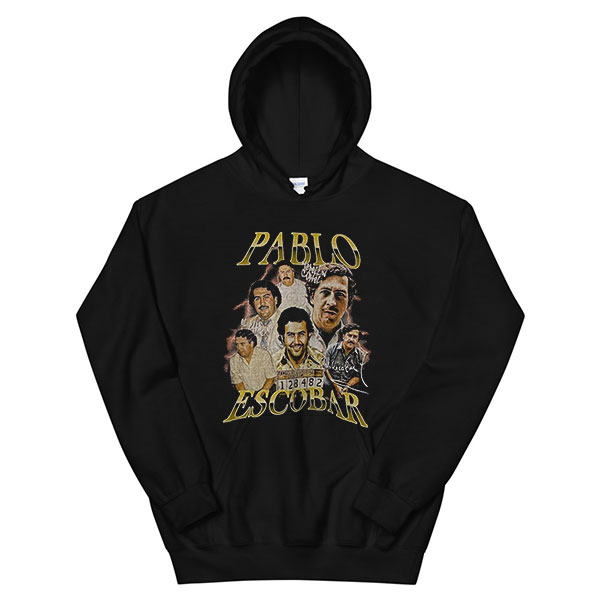 Vintage Graphic Potrait Pablo Escobar Hoodie - Clothpedia