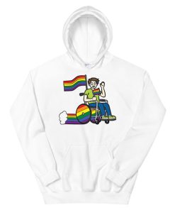Rainbow Flag Lgbt Gay Wheelchair Hoodie