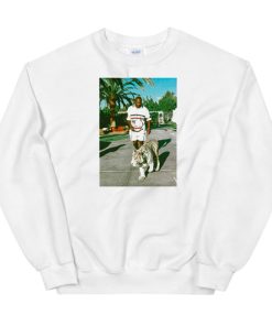 Vintage Graphic Mike Tyson Walking His Tiger Sweatshirt