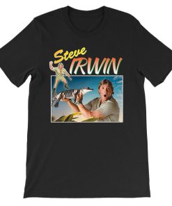 Black Shirt Vintage Crocodile Hunter Crikey TV Show Steve Irwin Shirt