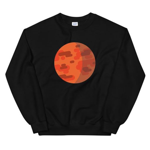 Planet Mars Cartoon Kurzgesagt Merch Sweatshirt